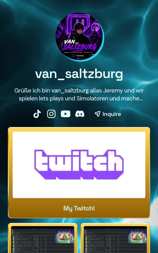 van_saltzburg's pulz.bio page