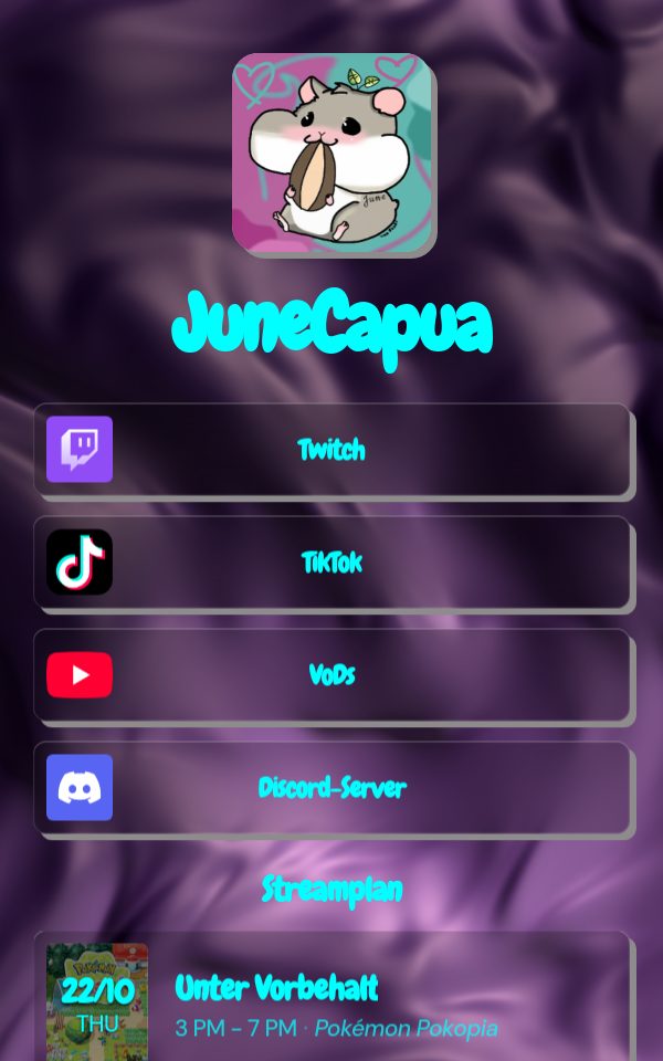 JuneCapua's pulz.bio page