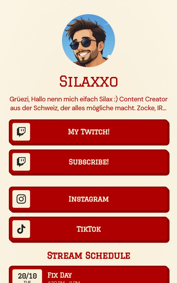 Silaxxo's pulz.bio page