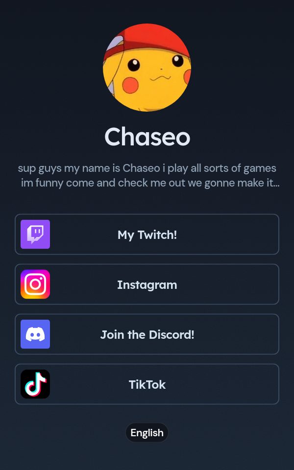 Chaseo's pulz.bio page