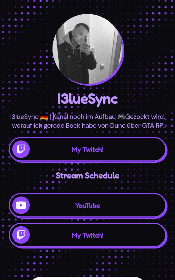 I3lueSync's pulz.bio page