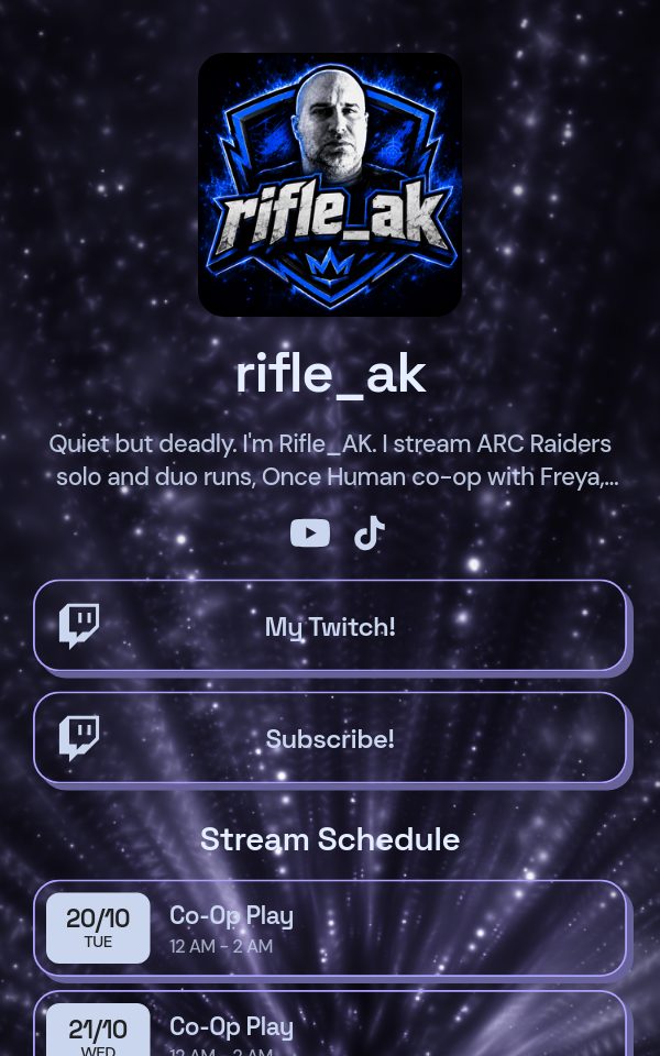 rifle_ak's pulz.bio page