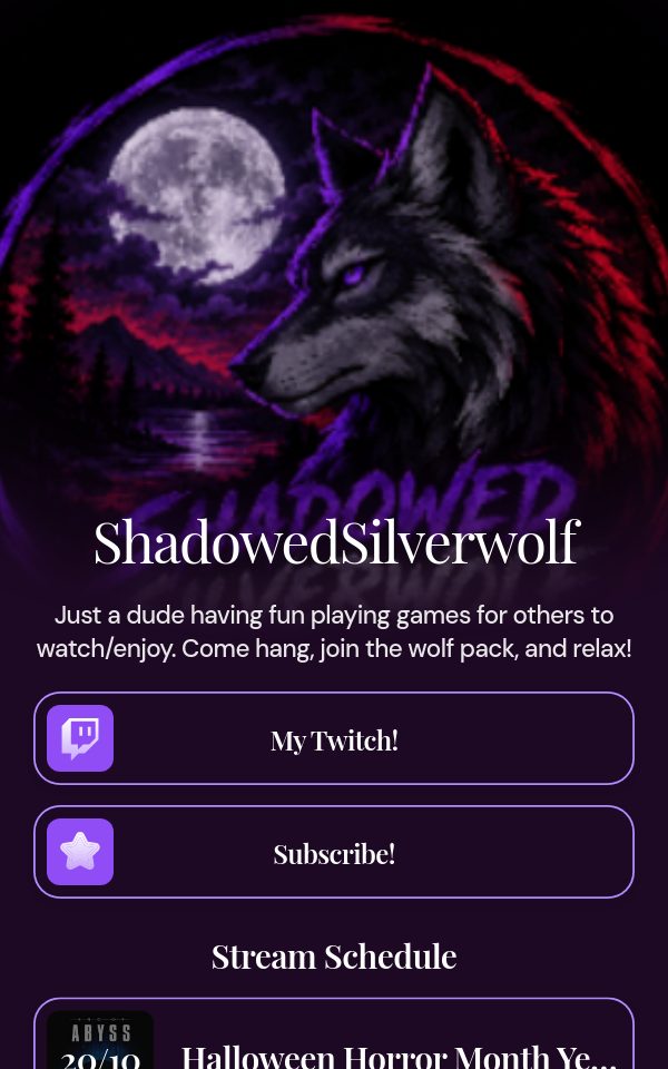 ShadowedSilverwolf's pulz.bio page