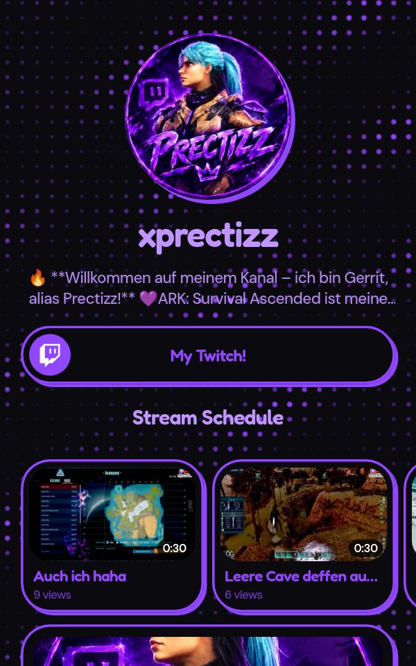 xprectizz's pulz.bio page