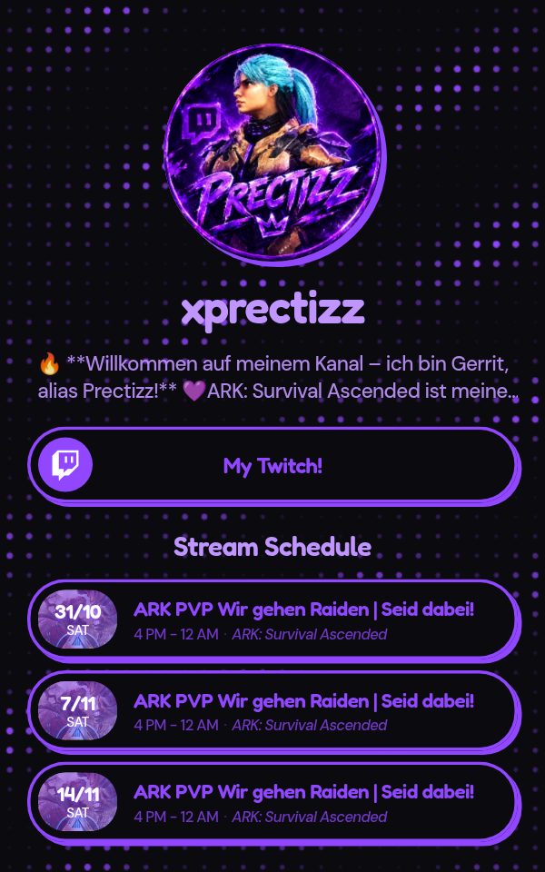 xprectizz's pulz.bio page