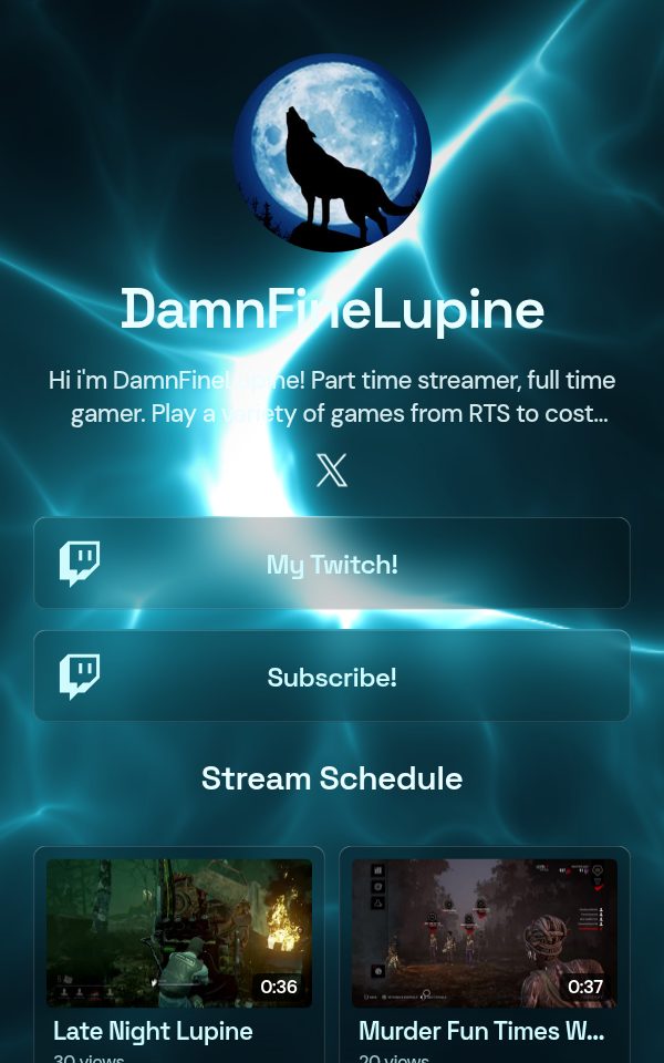 DamnFineLupine's pulz.bio page