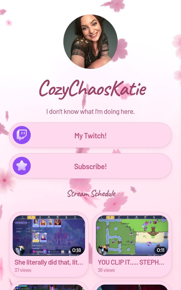 CozyChaosKatie's pulz.bio page