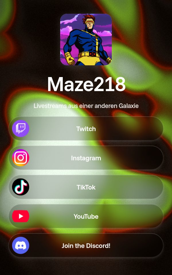 Maze218's pulz.bio page