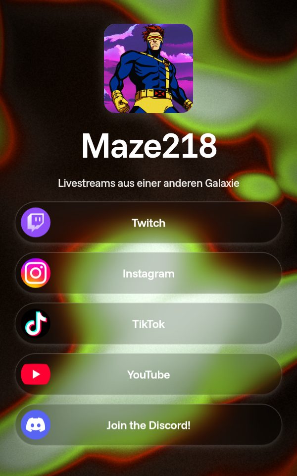 Maze218's pulz.bio page