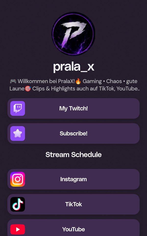 prala_x's pulz.bio page