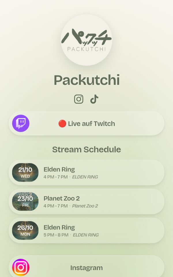 Packutchi's pulz.bio page