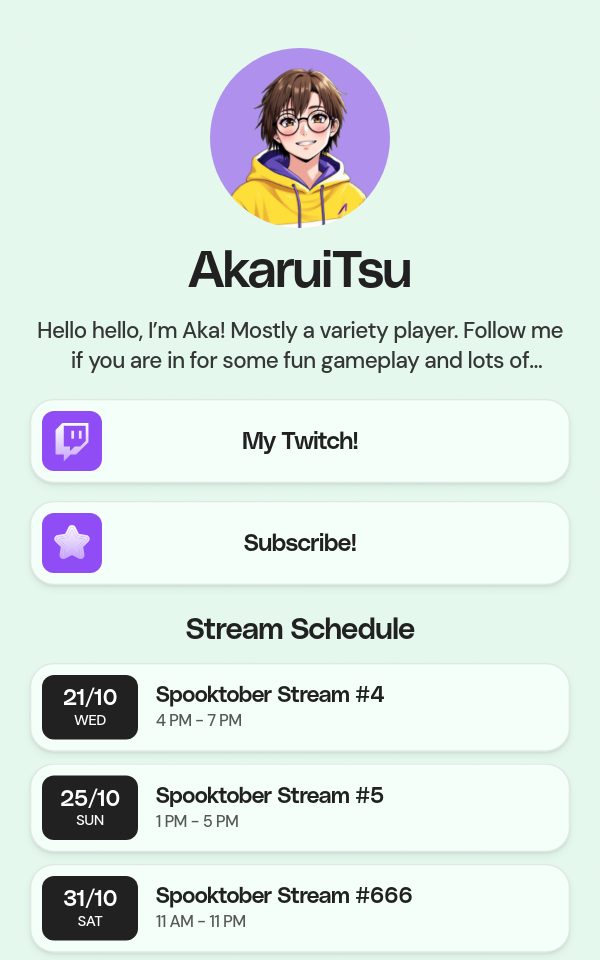 AkaruiTsu's pulz.bio page