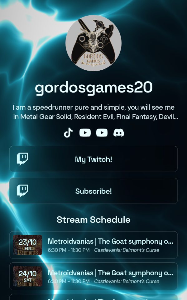 gordosgames20's pulz.bio page