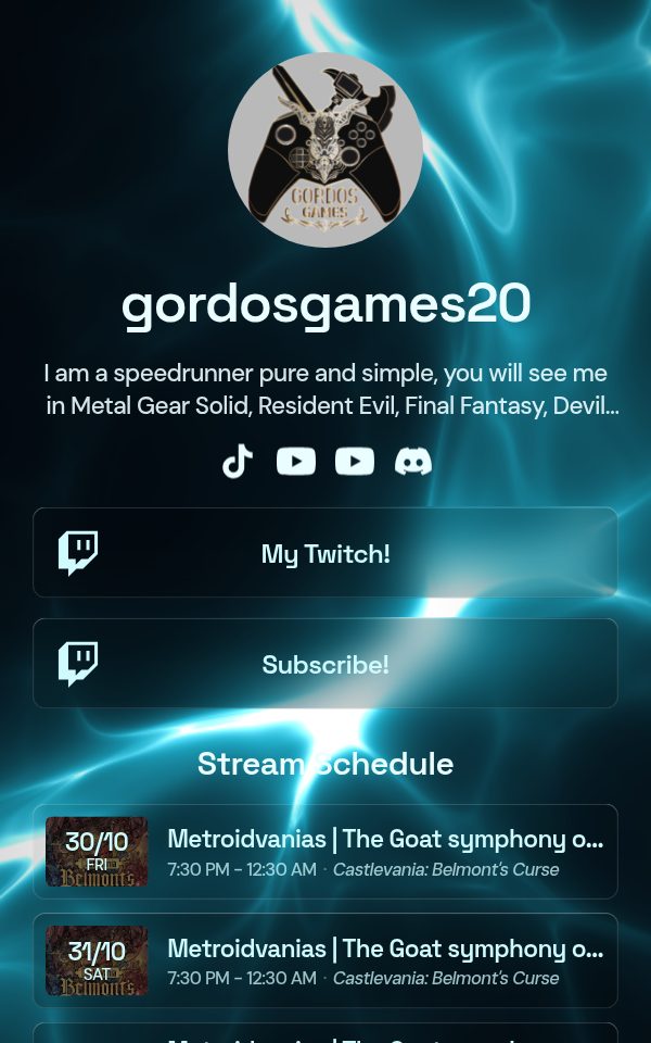 gordosgames20's pulz.bio page
