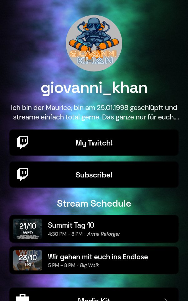giovanni_khan's pulz.bio page