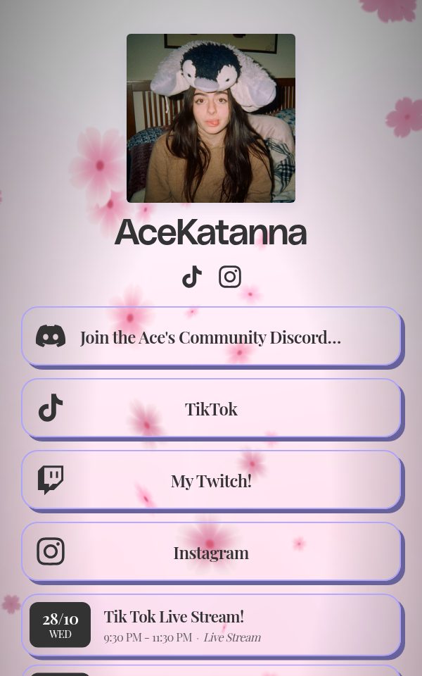 AceKatanna's pulz.bio page