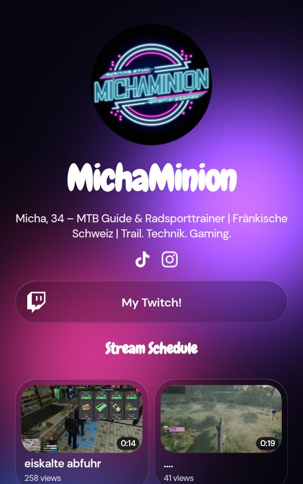 MichaMinion's pulz.bio page