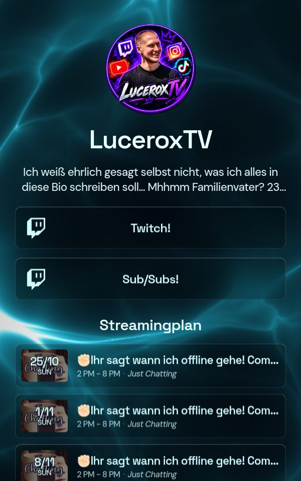 LuceroxTV's pulz.bio page