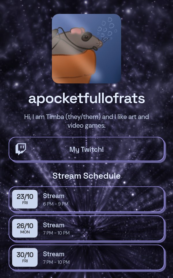 apocketfullofrats's pulz.bio page