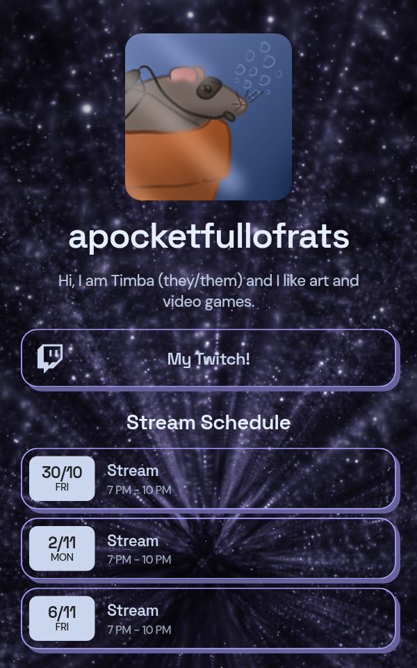 apocketfullofrats's pulz.bio page
