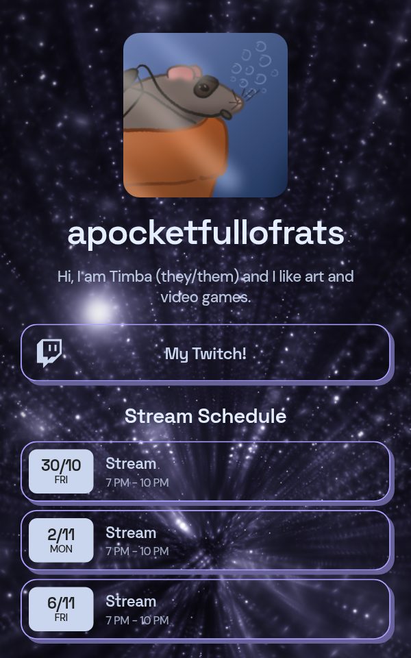 apocketfullofrats's pulz.bio page