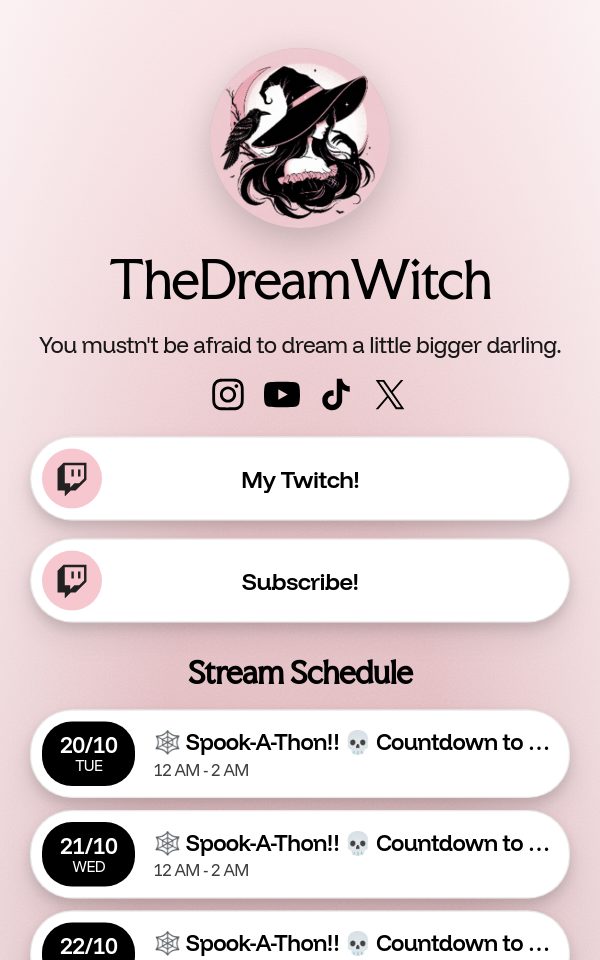 TheDreamWitch's pulz.bio page