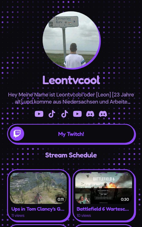 Leontvcool's pulz.bio page