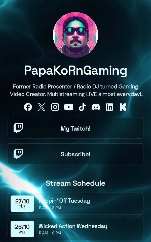PapaKoRnGaming's pulz.bio page