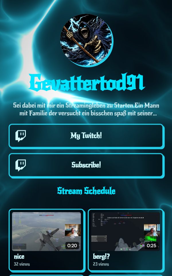 Gevattertod91's pulz.bio page