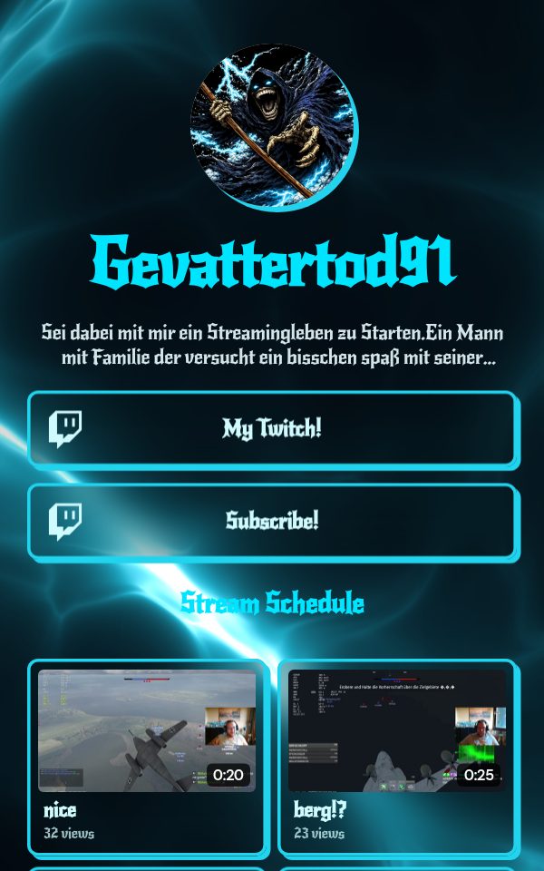 Gevattertod91's pulz.bio page