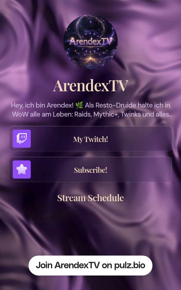 ArendexTV's pulz.bio page
