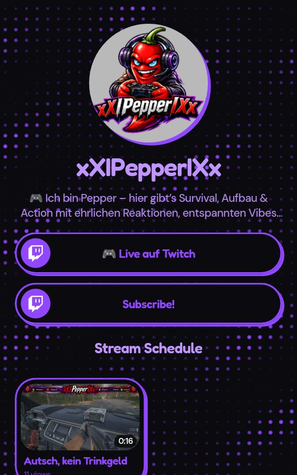 xXIPepperIXx's pulz.bio page