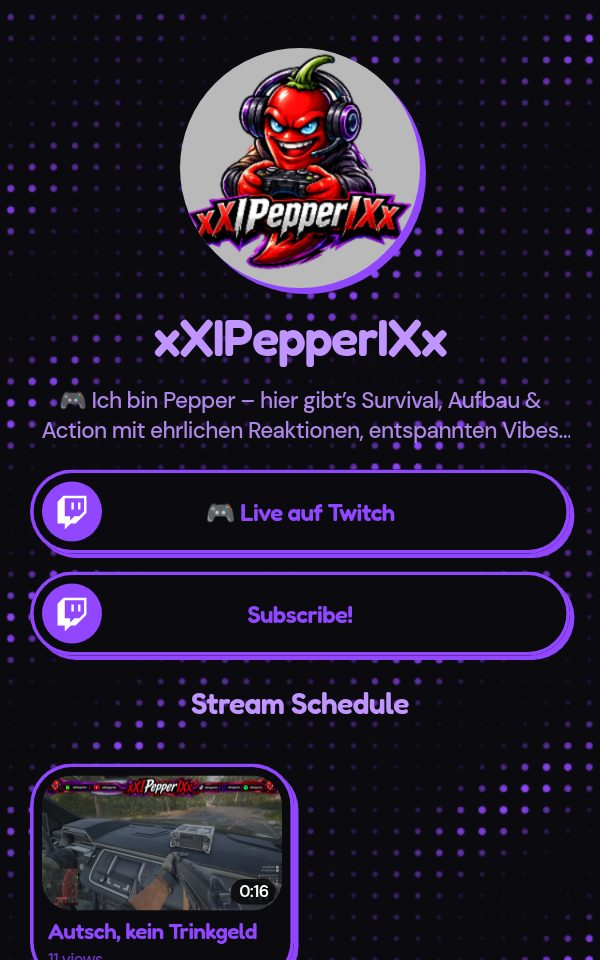 xXIPepperIXx's pulz.bio page
