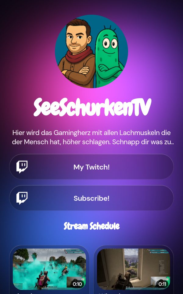 SeeSchurkenTV's pulz.bio page