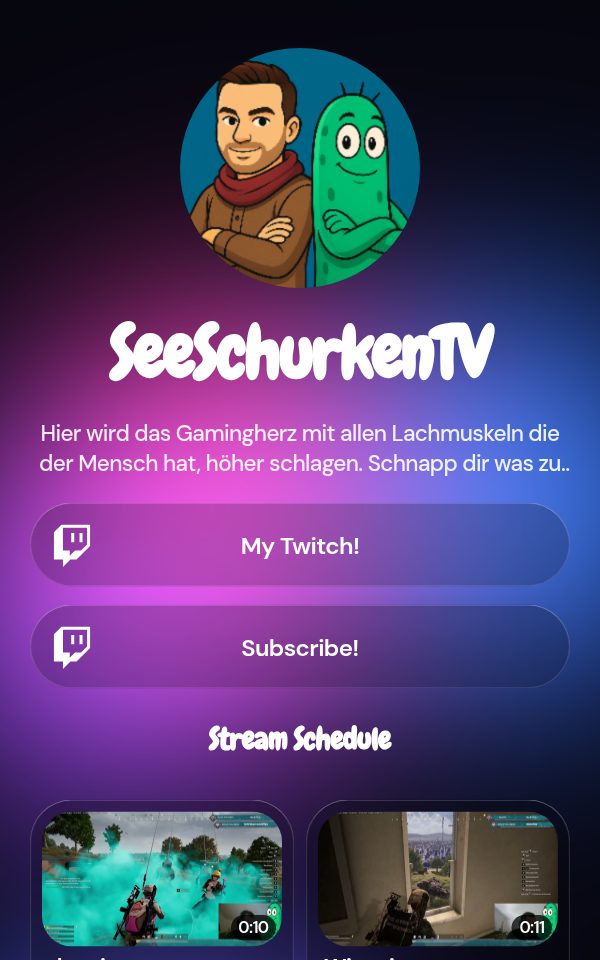 SeeSchurkenTV's pulz.bio page