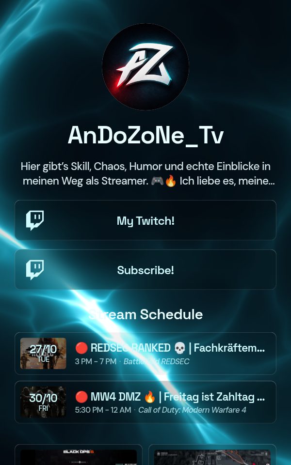 AnDoZoNe_Tv's pulz.bio page