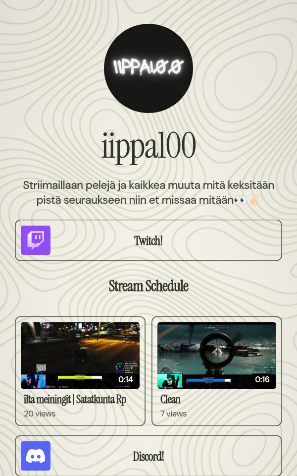 iippa100's pulz.bio page