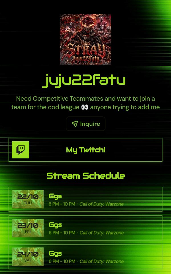 juju22fatu's pulz.bio page