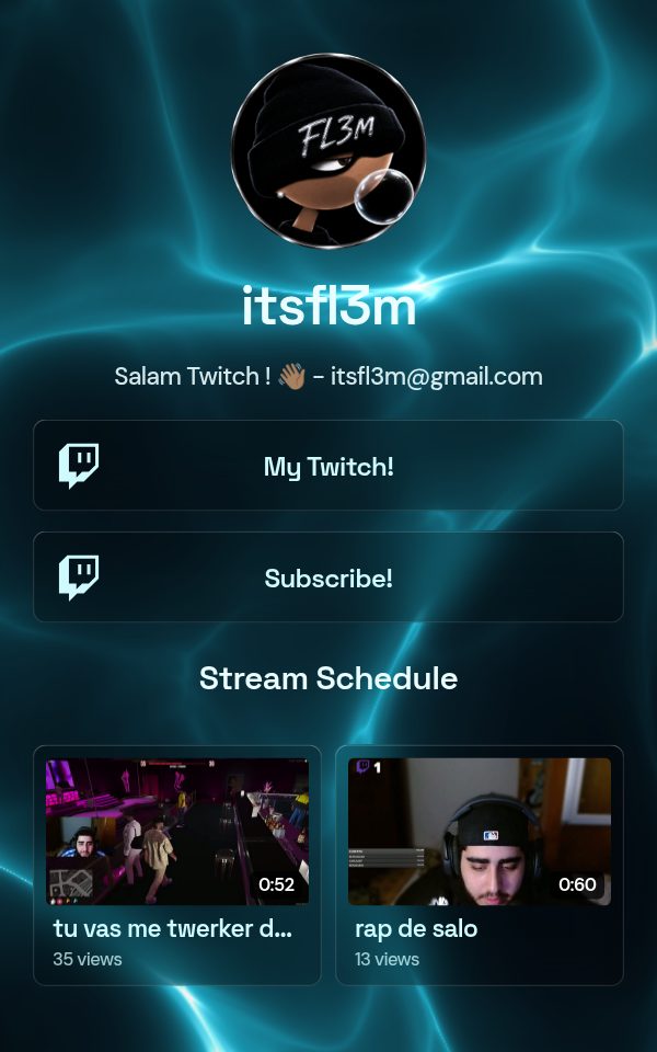 itsfl3m's pulz.bio page