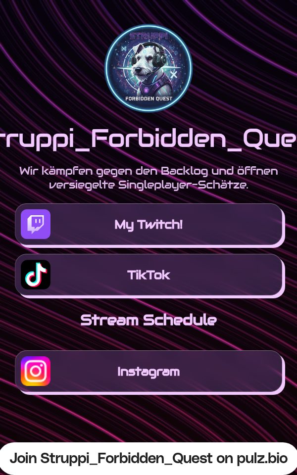 Struppi_Forbidden_Quest's pulz.bio page