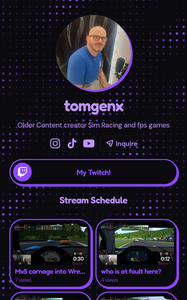 tomgenx's pulz.bio page