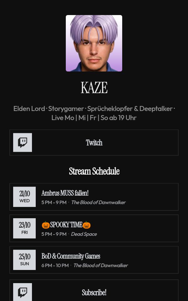 KAZE's pulz.bio page