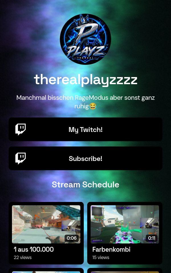 therealplayzzzz's pulz.bio page