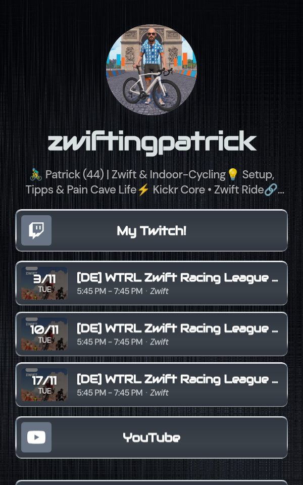 zwiftingpatrick's pulz.bio page