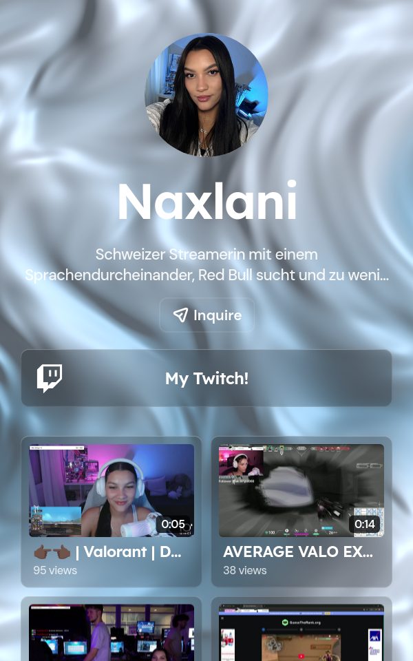 Naxlani's pulz.bio page