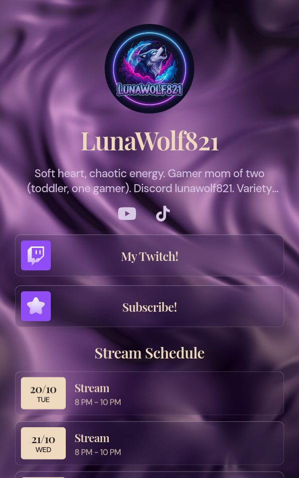 LunaWolf821's pulz.bio page