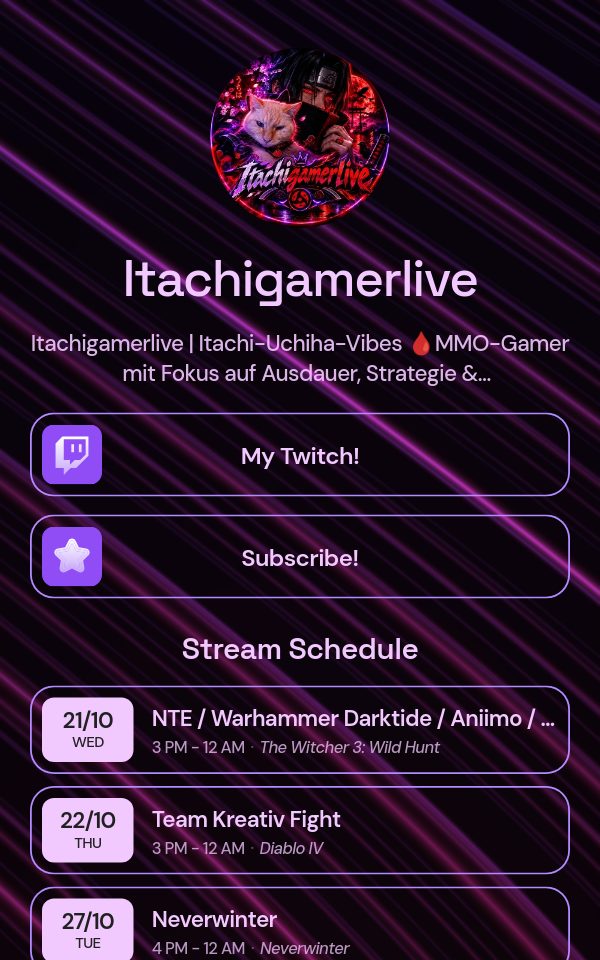 Itachigamerlive's pulz.bio page