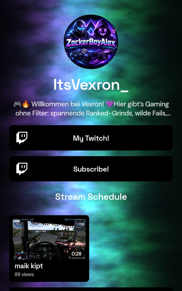 ItsVexron_'s pulz.bio page