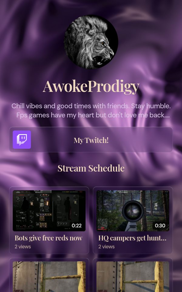 AwokeProdigy's pulz.bio page