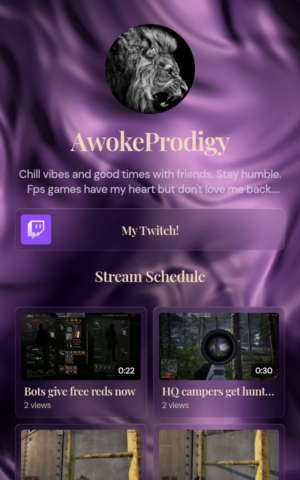 AwokeProdigy's pulz.bio page